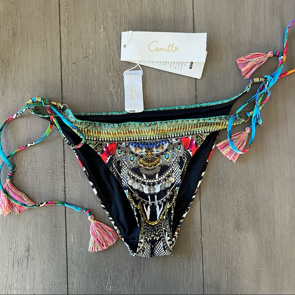 NWT! Camilla x revolve embellished bikini bottoms